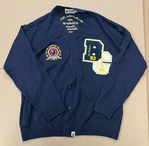 A BATHING APE BAPE X CONCEPTS CARDIGAN PULLOVER MARINE BLAU GR. L - Bild 1 von 2