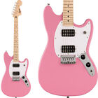 Squier by Fender Sonic Mustang Hhh Ahorn Griffbrett weiß Schutz Blitz pink