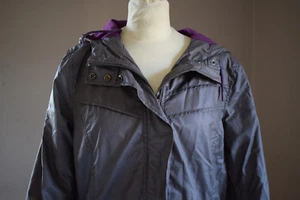 O´Neill dünne Jacke mit Kaputze dunkelgrau Schlamm Damen Gr. L - Bild 1 von 4