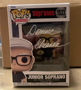 FUNKO POP 1523 Dominic Chianese Signed Sopranos Pop Uncle Junior Beckett WHITE - Picture 1 of 2