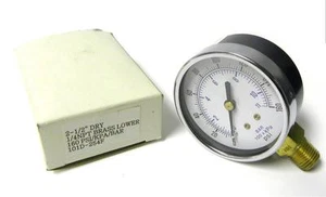 BRAND NEW 2-1/2" PRESSURE GAUGE 0-160 PSI / KPA / BAR 1/4" NPT - Picture 1 of 1