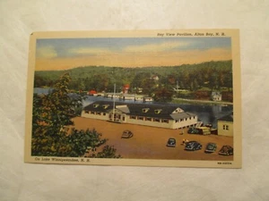 New Hampshire Postcard Bay View Pavilion Alton Bay NH - Picture 1 of 2