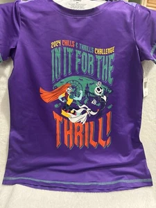 Camisa 2024 RunDisney Disneyland Halloween Chills & Thrills NBC Jack Sally S - Imagen 1 de 2