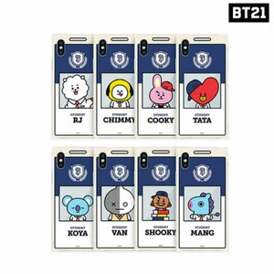 BTS BT21 Official Authentic Goods Rectangle Jelly Case Student Card Series - Picture 1 of 12