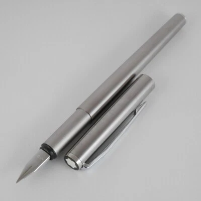 Pluma Estilográfica Montblanc Vintage Noblesse Steel CT EF (usada) ENVÍO GRATUITO Foto 1 de 4