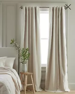 NWT! Quince Coastal Stripe Blackout Linen Curtains Set Of 2 Panels! 48"x 84"(A18 - Picture 1 of 12