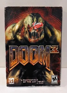 DOOM 3 Box Version PC Game 3 Disc Complete in Box PC CD-ROM 2004 Sealed New - Picture 1 of 6