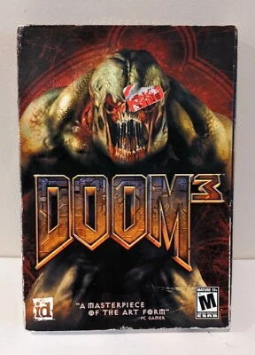 DOOM 3 Box Version PC Game 3 Disc Complete in Box PC CD-ROM 2004 Sealed New - Image 1 of 4
