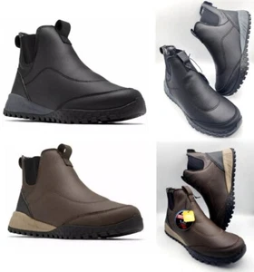 $120 Columbia Fairbanks Rover Chelsea Leather Boots Black or Brown Cordovan NEW - Picture 1 of 24