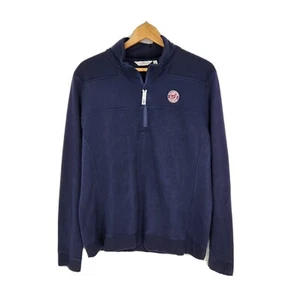 Camisa de oveja Vineyard Vines para hombre 1/2 cremallera pulóver de los Nacionales de Washington azul marino talla XL - Imagen 1 de 4