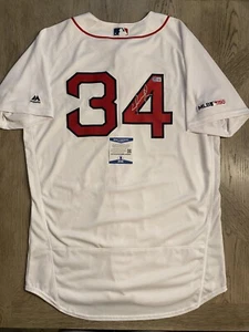 DAVID ORTIZ BOSTON RED SOX SIGNED AUTHENTIC WHITE JERSEY BAS BECKETT COA AUTO - Picture 1 of 7