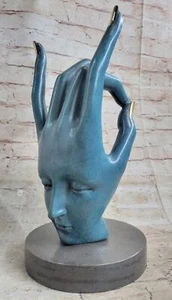 Salvador Dalí Mejor Surrealista Caliente Escultura Bronce Fundido Base Mármol Arte de Regalo - Imagen 1 de 10
