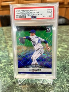 2019 Panini Donruss Jacob Degrom/J Duplantier Franchise Features Blue PSA 9 /249