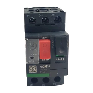 GV2ME10 motor circuit breaker Deca 4A to 6.3A Manual Motor Starter Button NEW - Bild 1 von 6