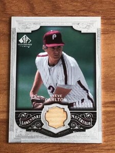 2006 SP Legendary Cuts Legendary Material Silver #SC2 Steve Carlton Bat #'d /150