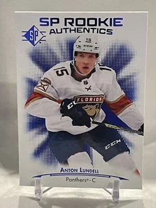 2021-22 SP Hockey Rookie Authentics Blu #123 Anton Lundell - Panthers RC - Foto 1 di 2