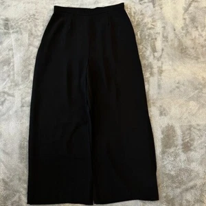 Pantalones de vestir Joseph Ribkoff Palazzo negros de doble capa para mujer talla 12 - Imagen 1 de 7