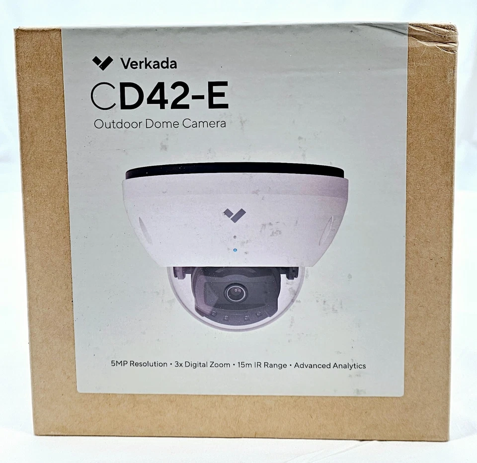 Verkada CD42-E Outdoor Dome Camera CD42-256E-HW - 7A-541010-A - New - Image 1 of 4