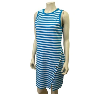 VESTIDO MICHAEL KORS RAYAS SIN MANGAS $110 MD NUEVO CON ETIQUETAS - Imagen 1 de 8