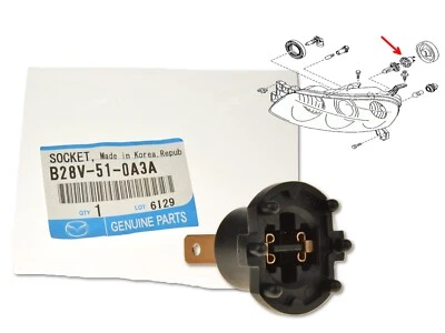 Halogen Scheinwerfer Lampenfassung Halter H7 B28V-51-0A3A für Mazda3 BK Mazda5 - Bild 1 von 4