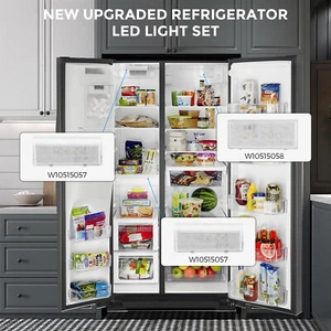 Upgraded Refrigerator LED Light Set Fits Whirlpool Kenmore Maytag Kitchenaid - Picture 1 of 5