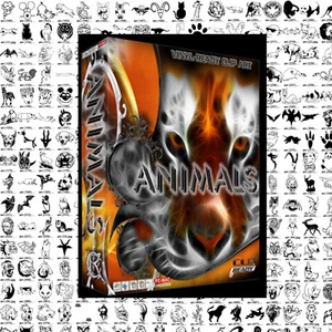 ANIMALS 960 VECTORS CLIPART EPS AI SVG VINYL CUTTER T-SHIRT GRAPHICS - Picture 1 of 2