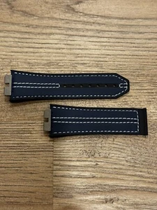 Hublot Watch Strap- Blue Calf Leather - Picture 1 of 2