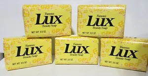 Vintage Lot of 5 - 3.5oz Bars Famous LUX Beauty Soap Yellow Bar Factory Sealed - Picture 1 of 11