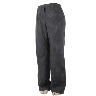 Pantalón Magaschoni Salon Saks NUEVO $395 Talla 18W Gris Oscuro Cardo Lavanda Melange Foto 1 de 4