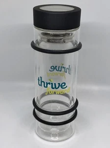 Double Wall Glass Travel Bottle with Tea Infuser and Silicone Bumpers Thrive - Picture 1 of 3