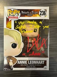 Funko POP! Animation: Attack On Titan - Annie Leonhart (Signed/Lauren Landa/JSA) - Picture 1 of 9