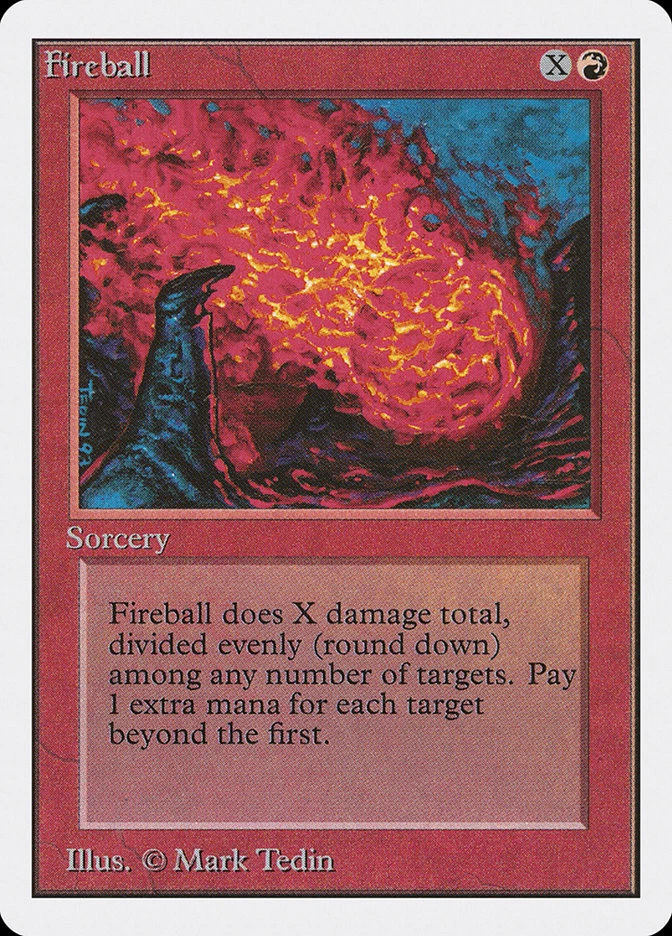 1x Fireball - MP - Unlimited Edition - SPARROW MAGIC mtg - Image 1 of 1