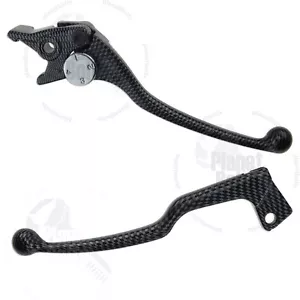 Hand Brake & Clutch Levers For Suzuki GSXR 600 750 95 Control Carbon - Picture 1 of 3