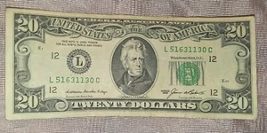 1985 $20 Vintage Twenty Dollar Bill Federal Reserve Note Small Face - Picture 1 of 6
