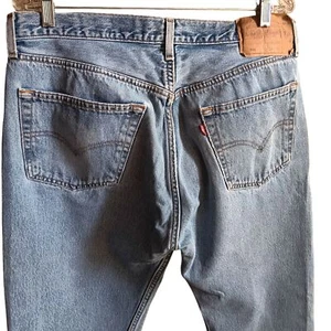Vintage Levi's 501 Buttonfly Jeans 38x30 Tag 37x30 Fit 1990's Made In Mexico   - Picture 1 of 10