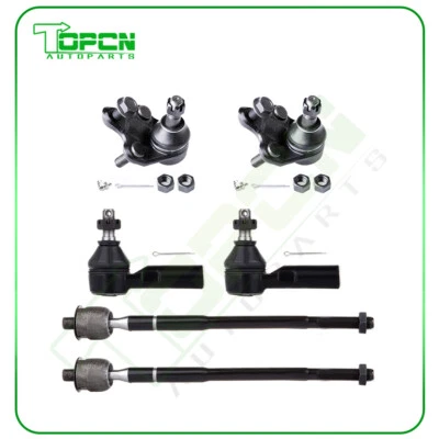 6x Front Lower Ball Joints Tie Rod For 1998-2002 Chevrolet Prizm Toyota Corolla Foto 1 de 4