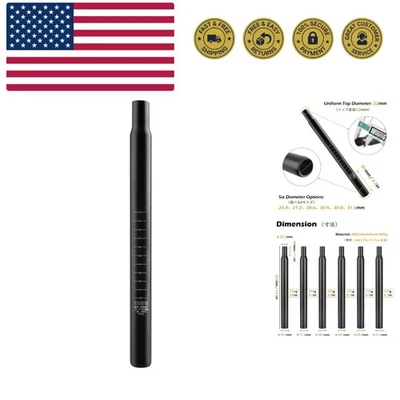 Tija de sillín de bicicleta 25,4 mm 27,2 mm 28,6 mm 30,4 mm 30,8 mm 31,6 mm aluminio 350 mm de longitud... Foto 1 de 4