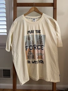 LINDA Camisa Star Wars Adulto XL Crema Mandaloriana Grogu Yoda Ahsoka Parques Disney - Imagen 1 de 5
