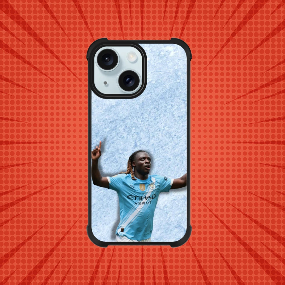 Manchester City Doku player Football Personalised iPhone Cover case - Image 1 of 1