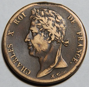 1830 Französische Kolonien fünf 5 Centimes schöne Optik -5137- - Bild 1 von 2