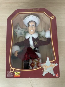 Disney Toy Story HOLIDAY HERO Woody SANTA Puppe 1999 MATTEL SELTEN - NEU - LESEN! - Bild 1 von 11