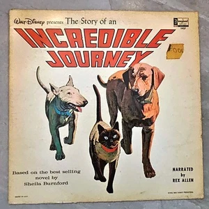 VINTAGE DISNEY LP ALBUM VINYL RECORD THE INCREDIBLE JOURNEY OF DOG STORIES 1974 - Imagen 1 de 2