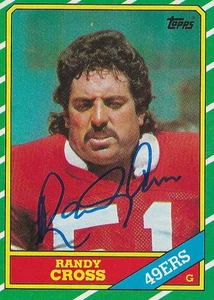 Randy Cross San Francisco 49ers/ UCLA Bruins Personally Autographed Card - Picture 1 of 1