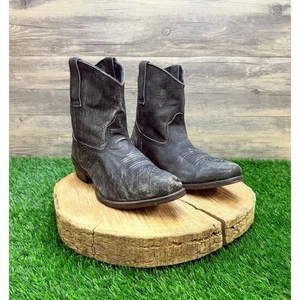 Roper Women - Size 8.5 - Black Distressed Ankle Boots - Picture 1 of 9
