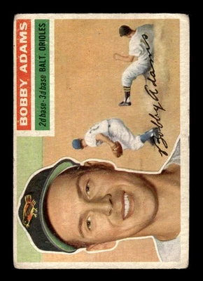 1956 Topps #287 Bobby Adams - Baltimore Orioles en muy buen estado Foto 1 de 2