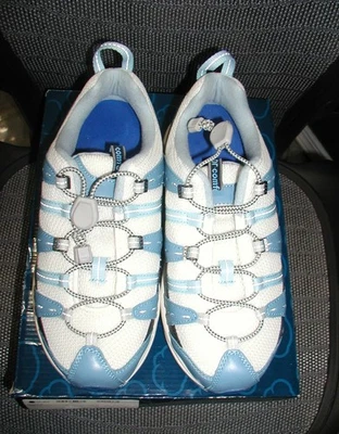 Zapatos Atléticos Dr Comfort Mujer 9XW Azul Blanco Refrescar Zapatilla Terapéutica NUEVO Foto 1 de 4