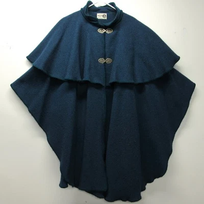 Vtg Maine Maid Designs Freeport Wool Renaissance Cloak Renaissance Silver Clasp - Image 1 of 4