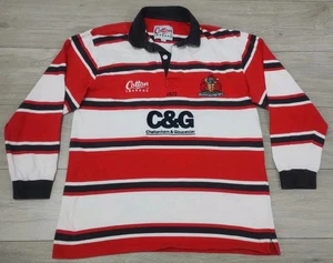 Gloucester Rugby Home Shirt 2003-2005 - Cotton Traders Large Jersey L/Sleeve Top - Picture 1 of 14