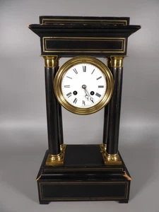 Pendule Portique Napoléon III - A restaurer - Picture 1 of 15