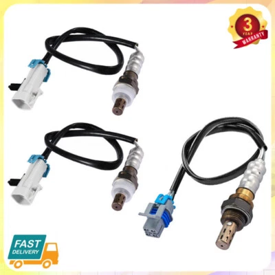 Set of 3 Oxygen Sensors For Chevrolet 2000-2002 Astro 4.3L 2006-2011 Impala 3.9L Foto 1 de 4